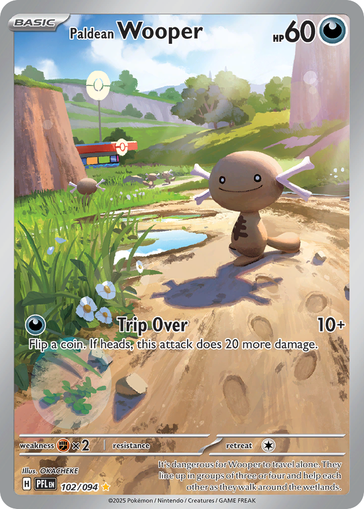 Paldean Wooper 102 (Holofoil)