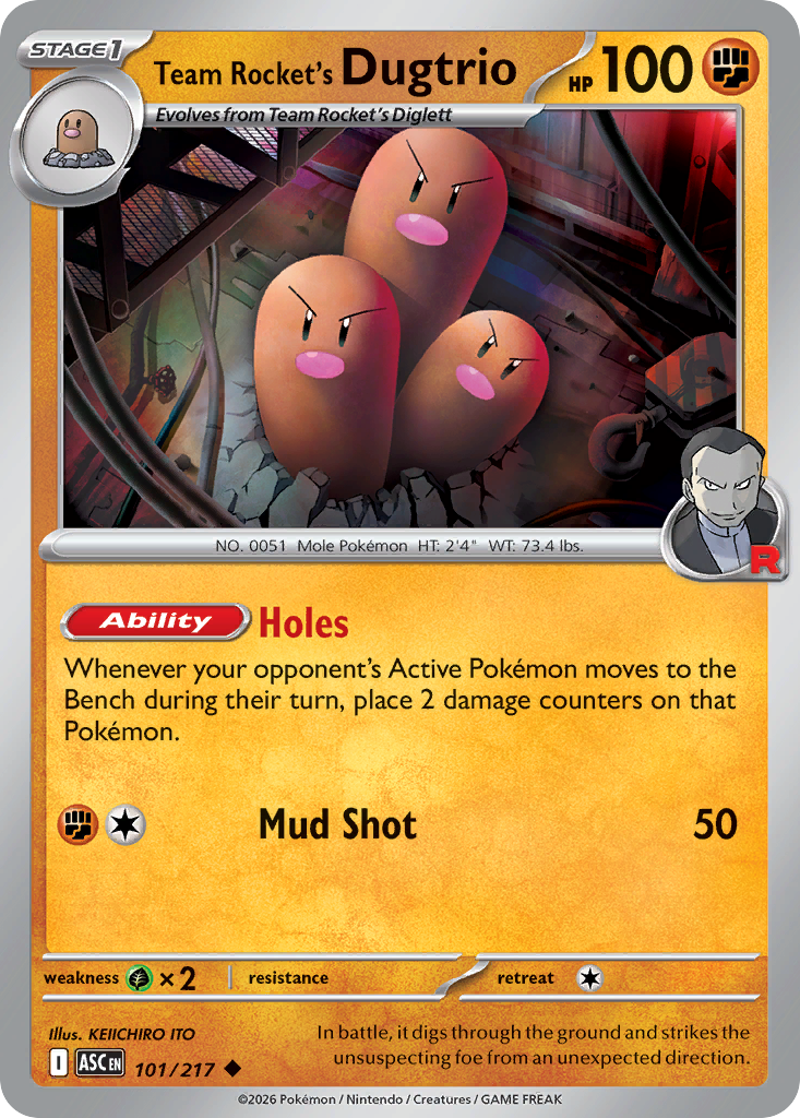 Team Rocket's Dugtrio 101