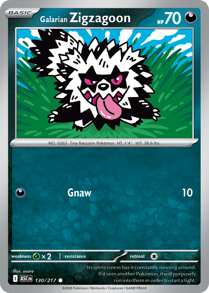 Galarian Zigzagoon 130