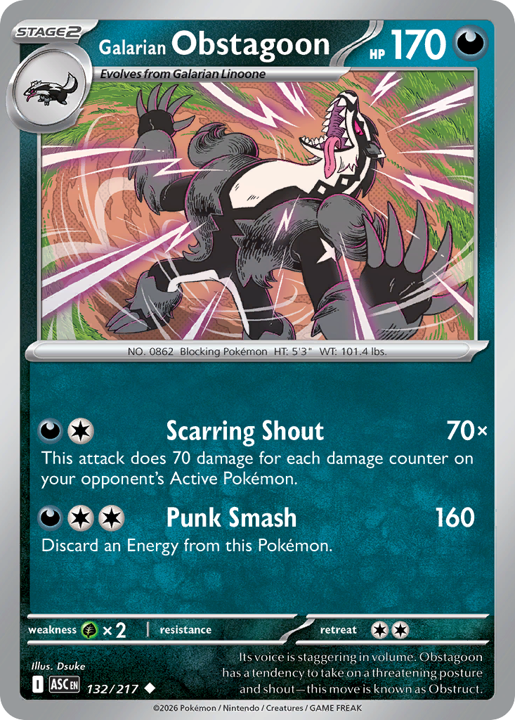 Galarian Obstagoon 132