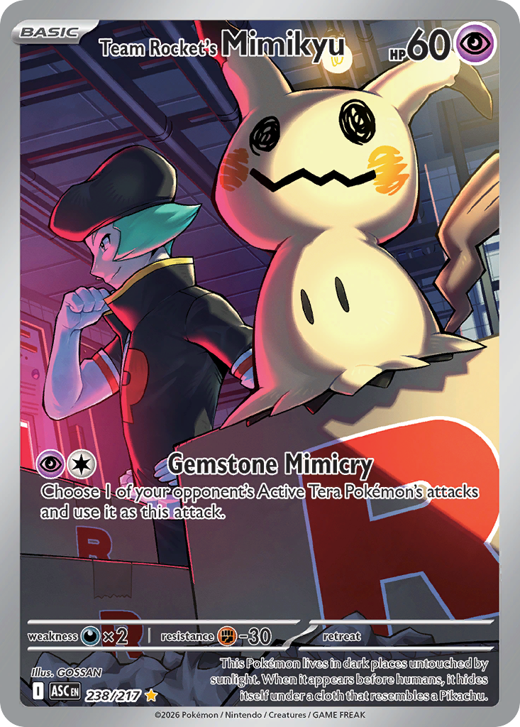 Team Rocket's Mimikyu 238 (Holofoil)