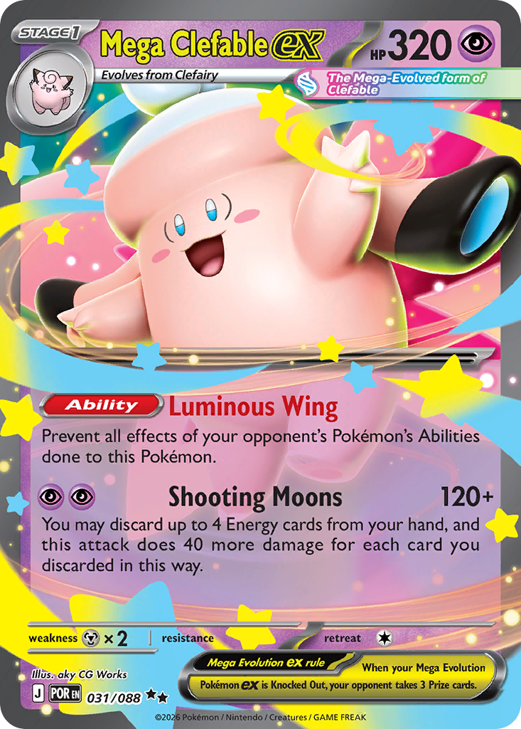 Mega Clefable ex 31 (Holofoil)