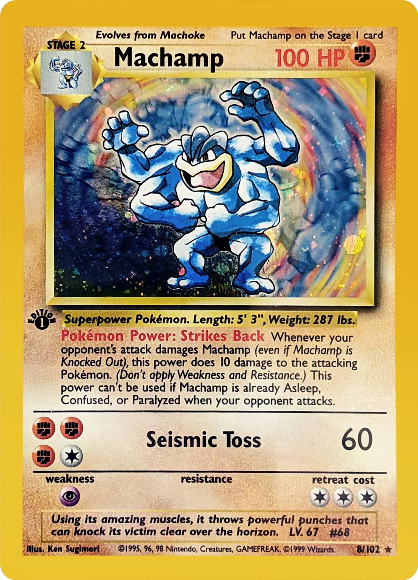 Machamp 8 (1st Edition Holofoil)