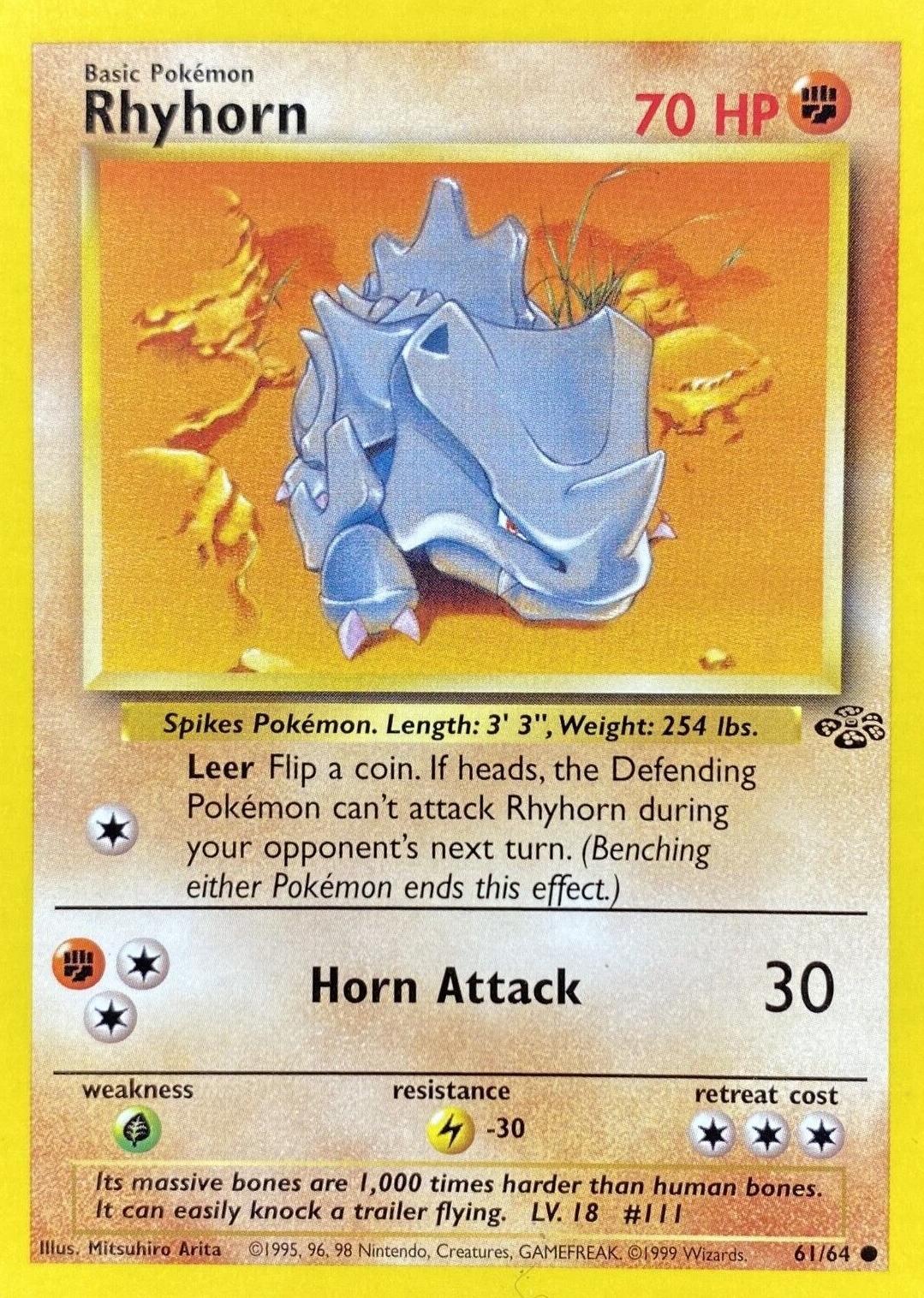 Rhyhorn 61 (Unlimited Holofoil)