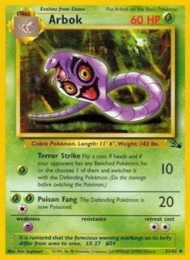 Arbok 31 (Unlimited Holofoil)