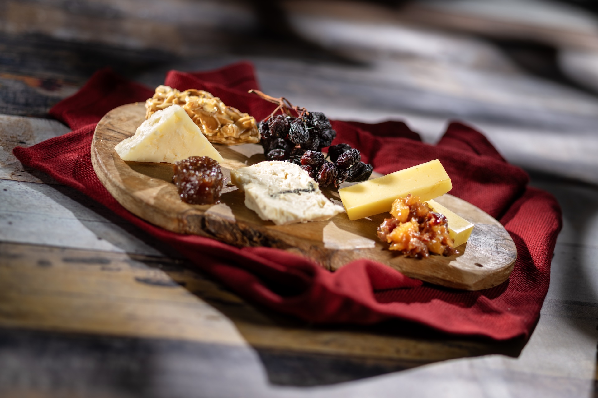 Selection of Cheeses with accompaniments featuring Proudly Wisconsin Cheese (New)