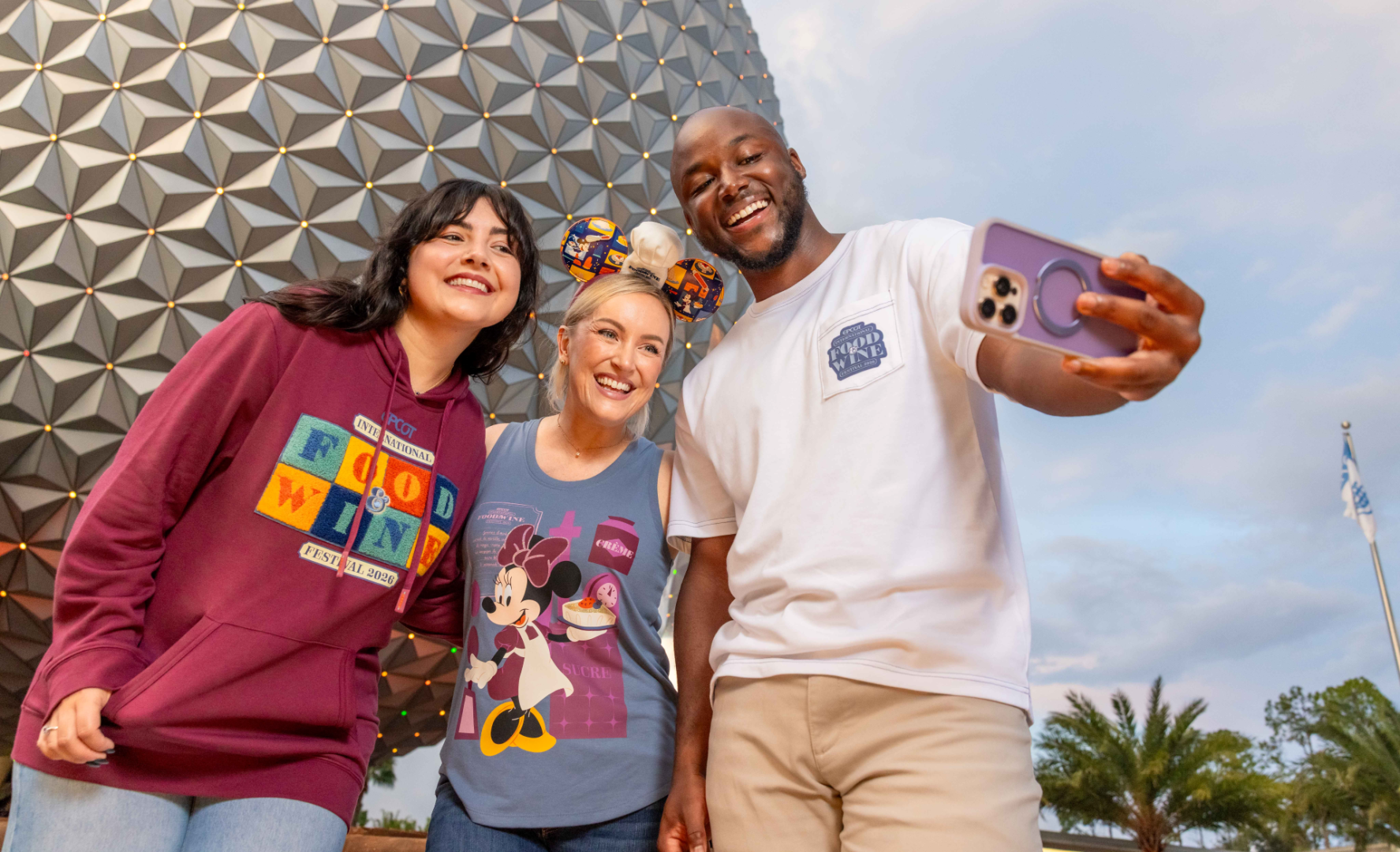 2026 EPCOT International Food and Wine Festival merchandise collection including apparel, accessories and kitchenware