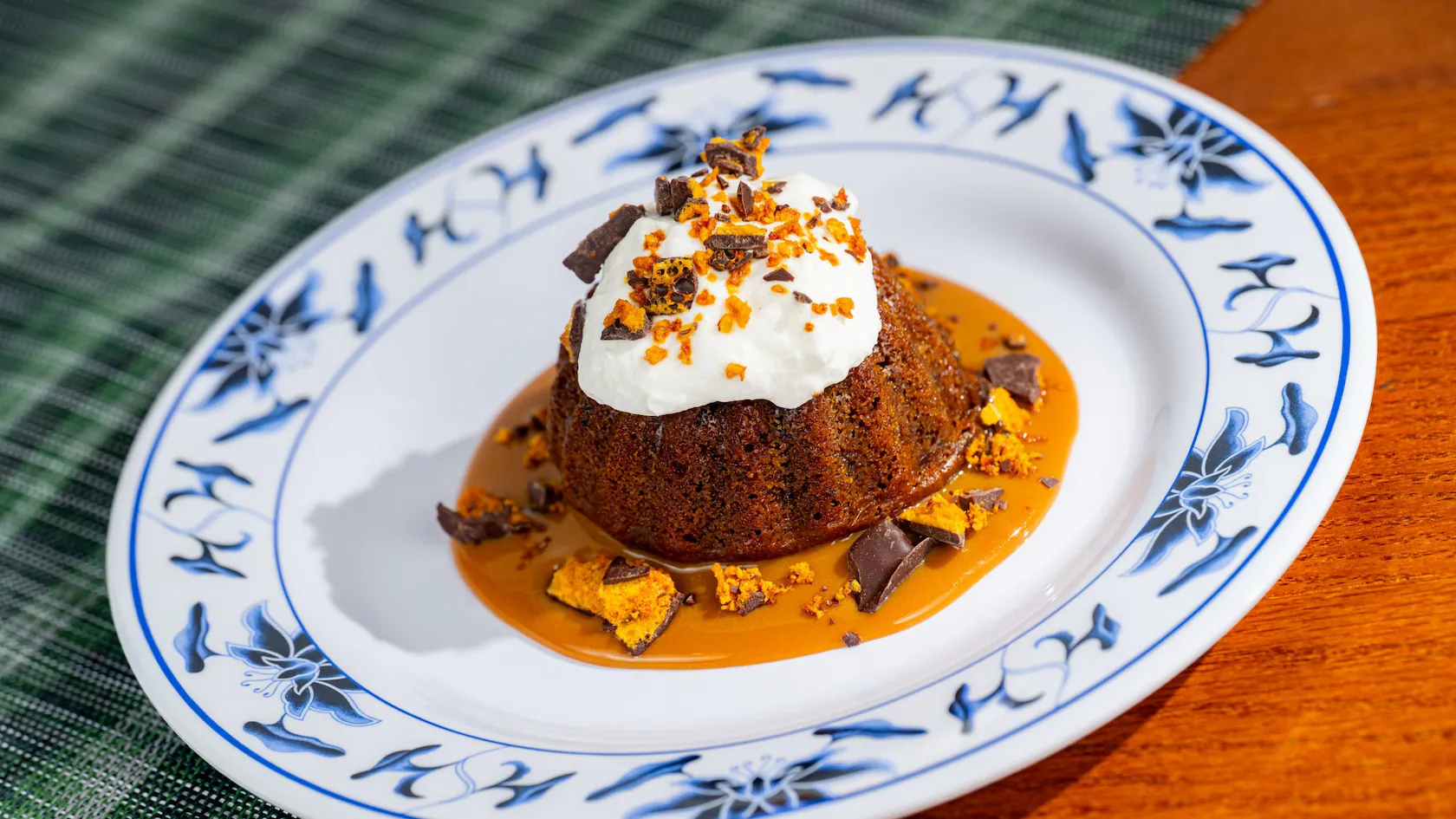 Sticky toffee pudding from Rose and Crown Dining Room at EPCOT