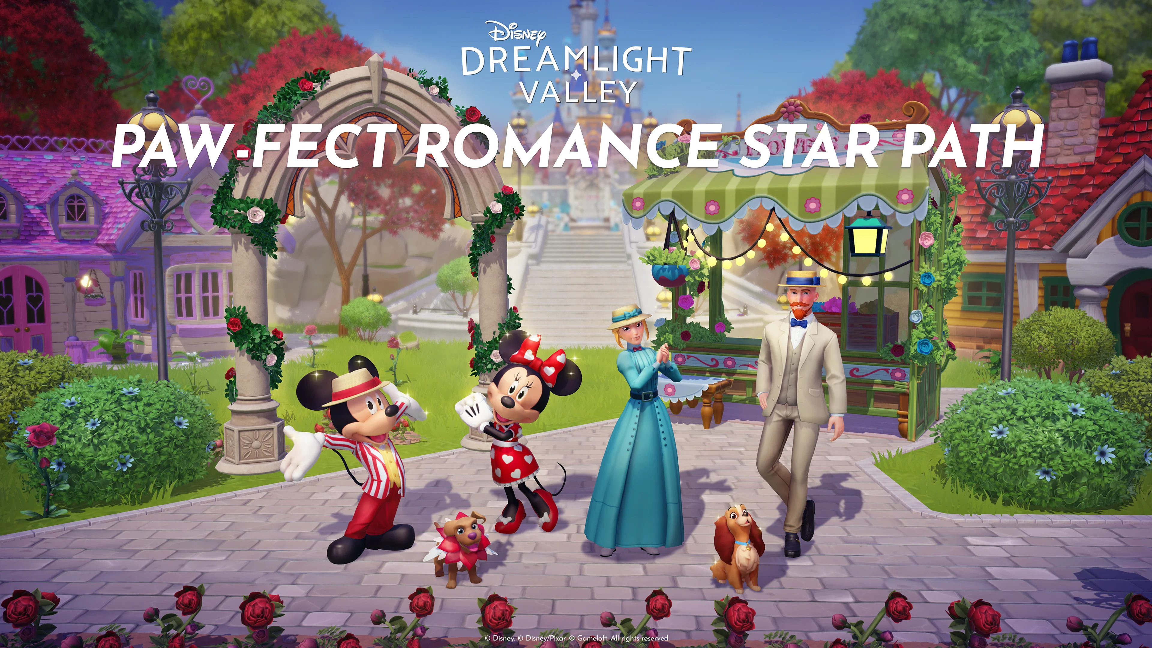 Lady and the Tramp Arrive in Disney Dreamlight Valley's Puppy Love Update