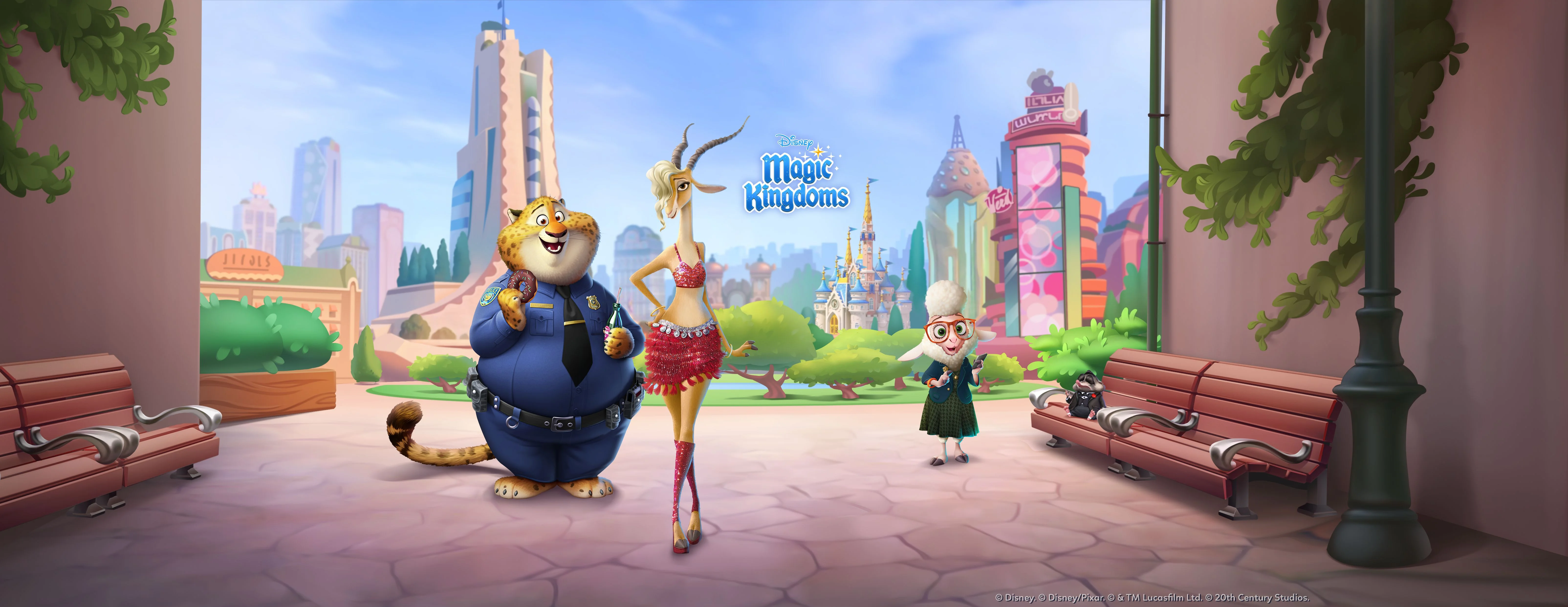 Disney Magic Kingdoms Update 100: Zootopia Part 3 & Milestone Celebration
