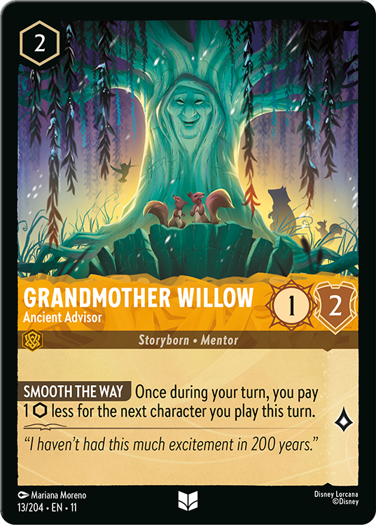 Grandmother Willow – Ancient Advisor Disney Lorcana card