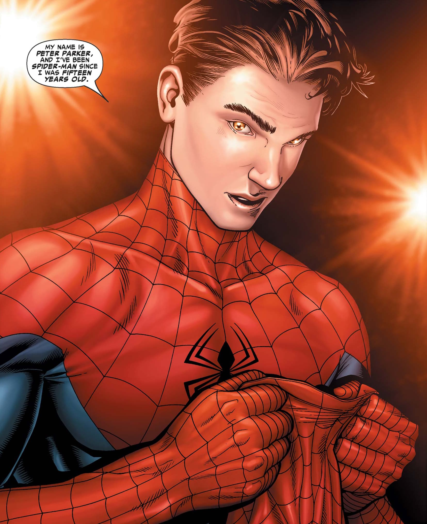 Civil War (2006) #2 Spider-Man unmasking press conference Peter Parker