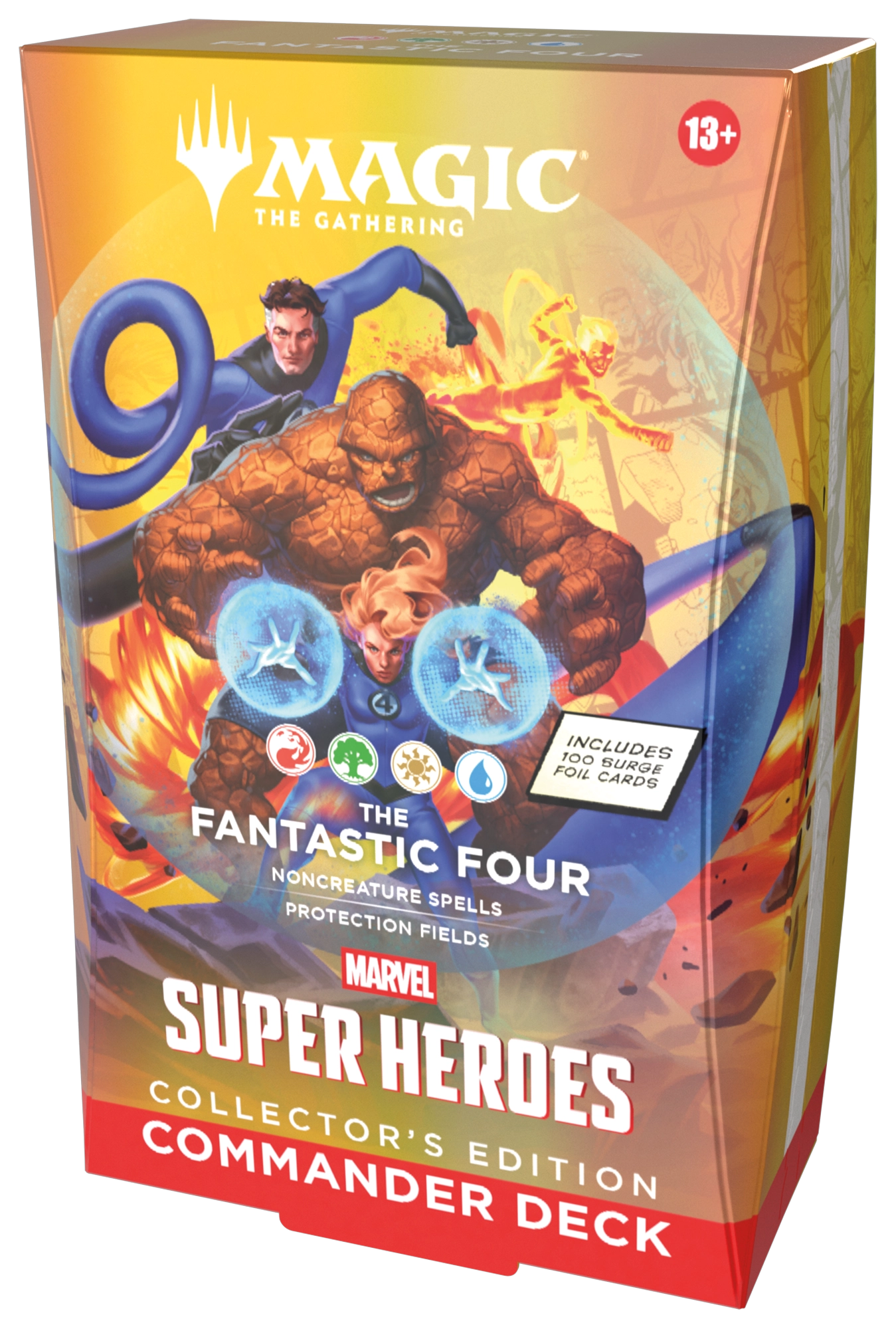 All-foil Marvel Super Heroes Collector's Edition Commander deck packaging