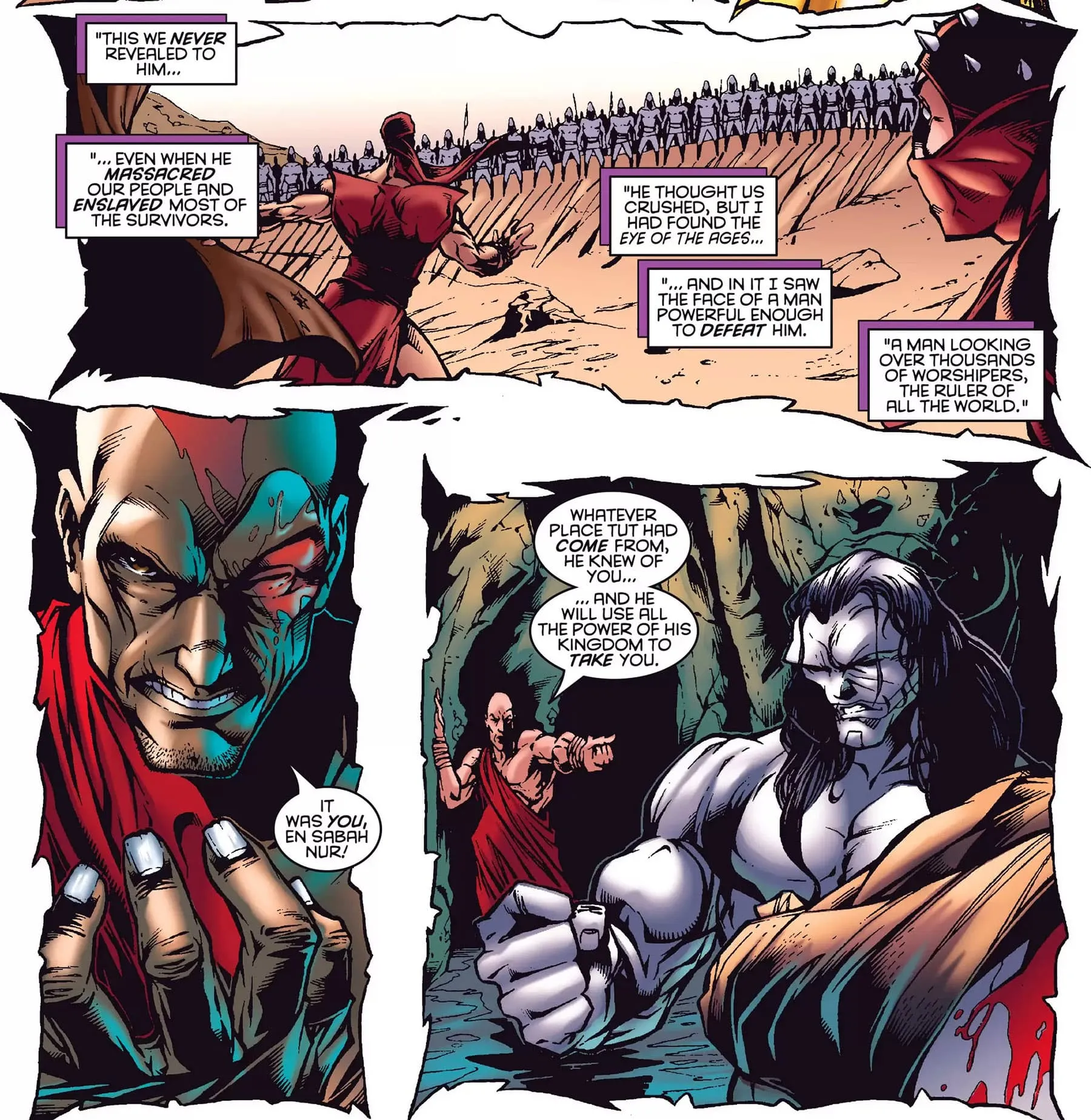 A young En Sabah Nur vows revenge in RISE OF APOCALYPSE (1996) #2