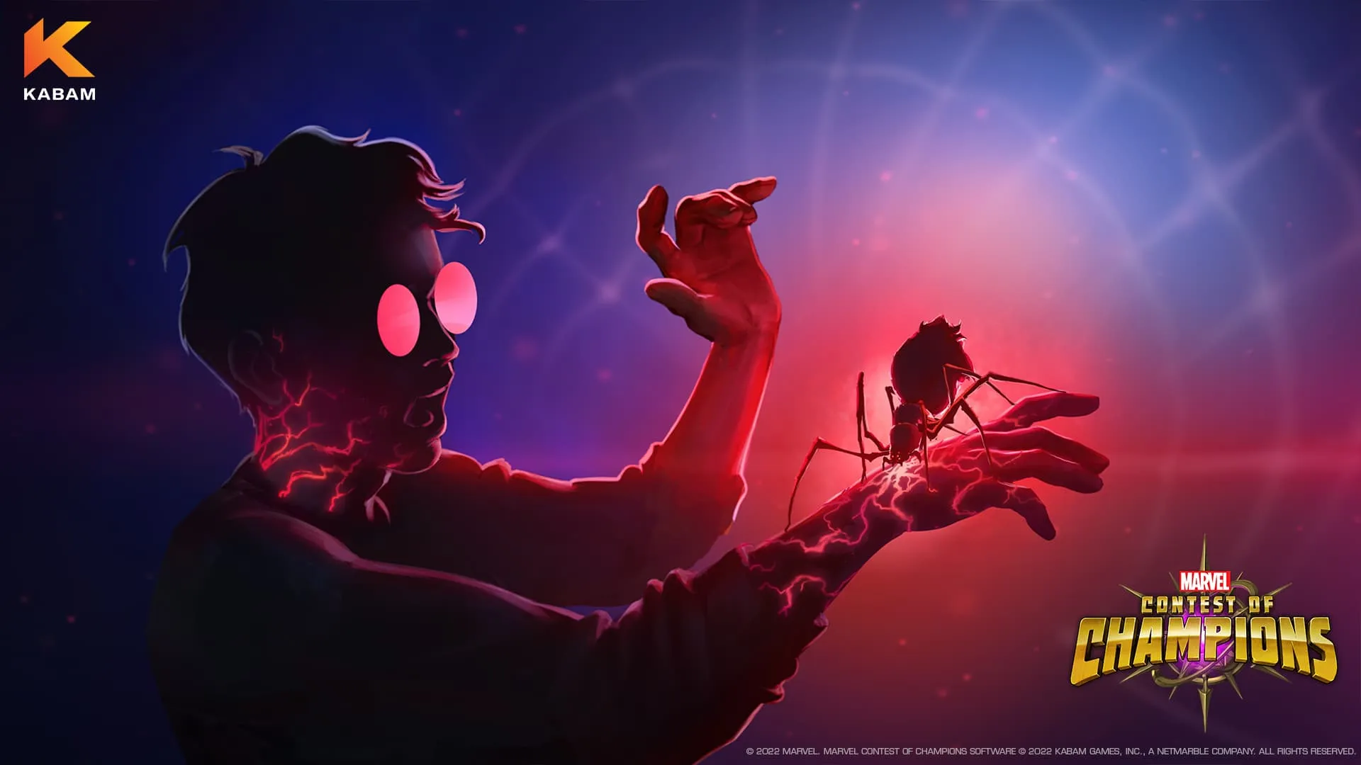 Marvel Contest of Champions Spider-Man (Peter Parker) preparing a spider bite attack