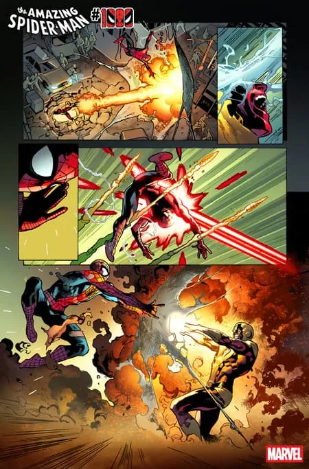Preview page from The Gesture by Brian Michael Bendis and Stuart Immonen, teaming Spider-Man with the Avengers