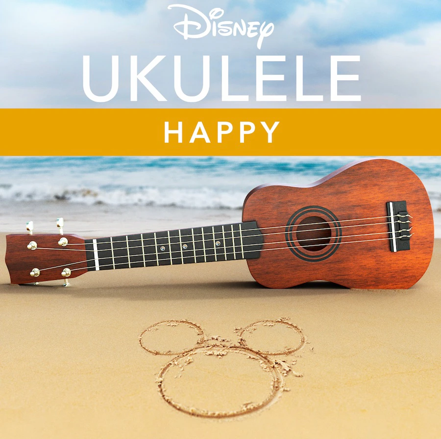 Disney ukulele happy music illustration