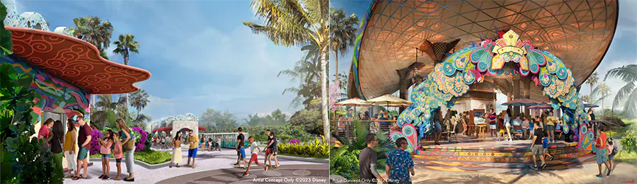 Concept art for Disney Lookout Cay at Lighthouse Point