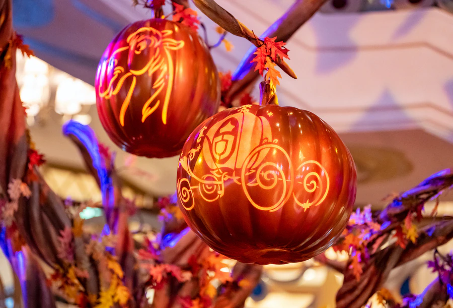 Pumpkins on the Pumpkin Tree on the Disney Wish