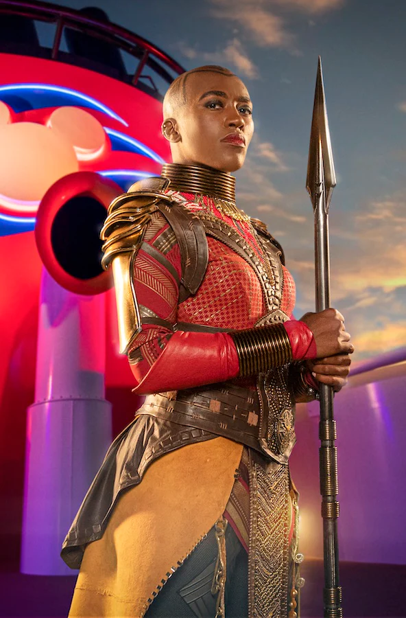 Okoye, General of the Dora Milaje, coming to Marvel Day at Sea
