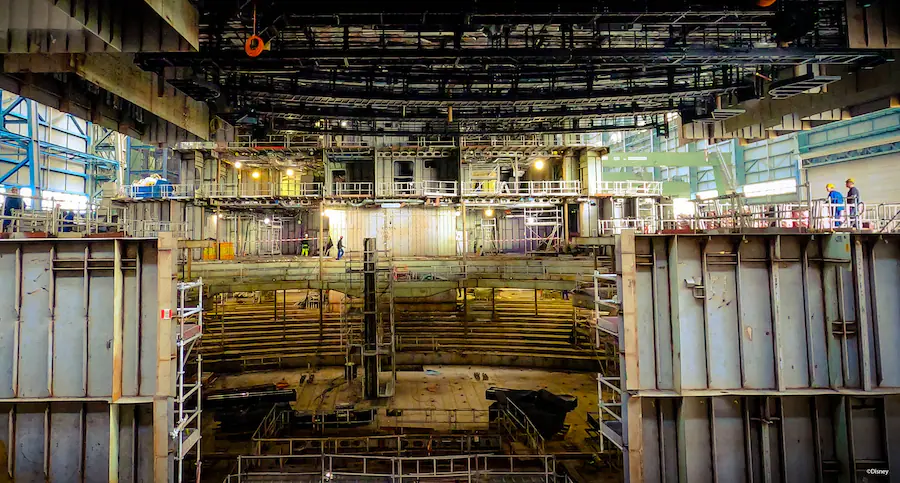 Disney Treasure Walt Disney Theatre construction