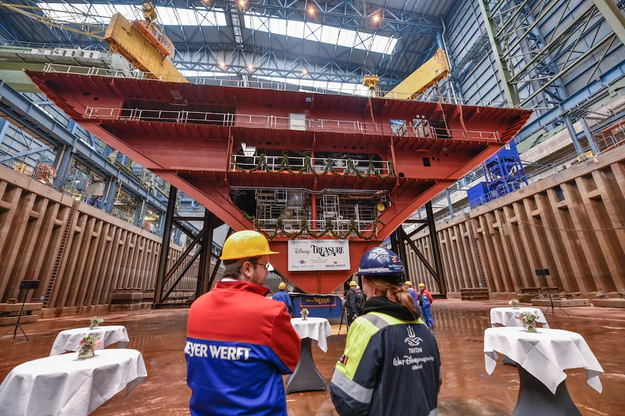Keel Laying Ceremony, Disney Treasure