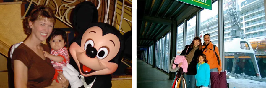 MaryEllen Windsor with family aboard Disney Cruise Line