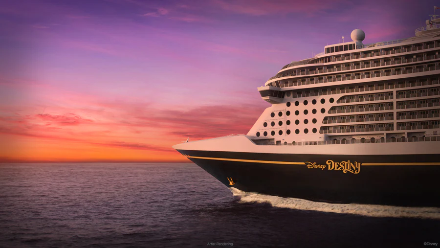 The Disney Destiny cruise ship