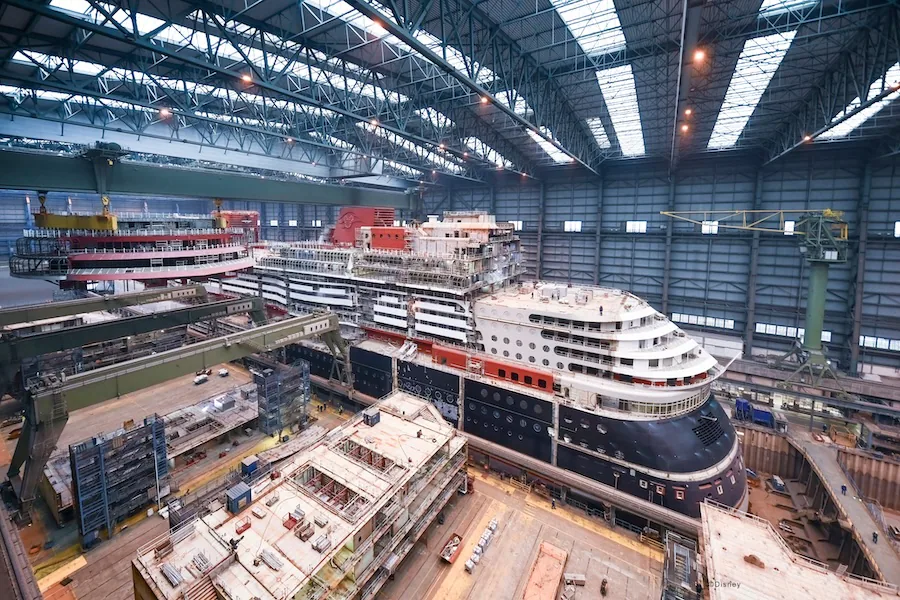 The Disney Treasure being built