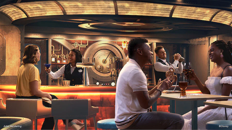 Skipper Society concept art on the Disney Treasure
