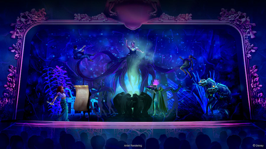 Concept art from Disney The Little Mermaid on the Disney Wish