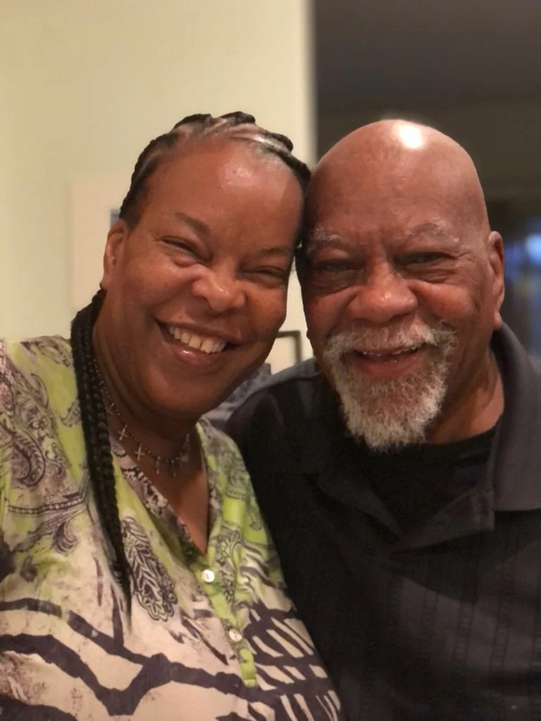 Charita Carter smiles in a selfie with her military veteran father