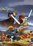 Star Wars: Clone Wars 2003 Cartoon Network 2D animated series artwork