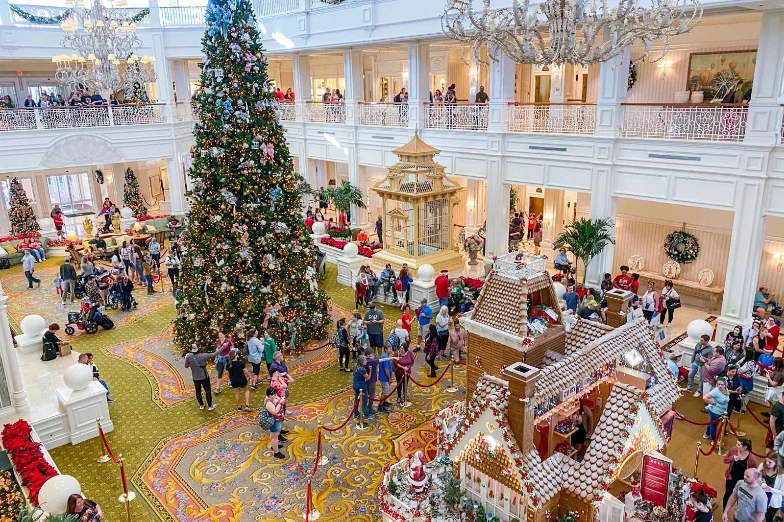 Christmas decorations at Disney's Grand Floridian Resort and Spa
