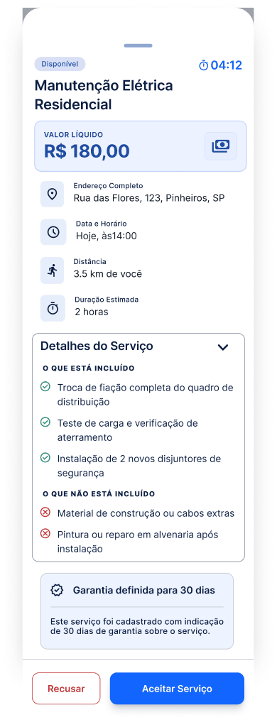 Tela Analisar os detalhes