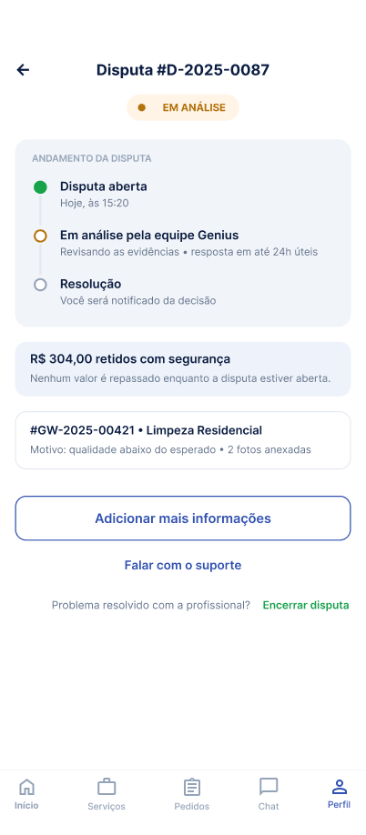 Tela Disputa em análise