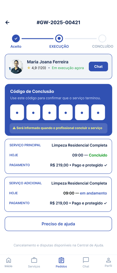 Tela Adicional aprovado