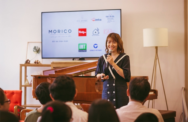 Trong ngày ra mắt thương hiệu Morico, chị Nguyễn Thanh Vân, Giám đốc Marketing của Morico chia sẻ mong mỏi xây dựng Morico trở thành một “người đồng hành", một nơi “nuôi dưỡng tinh thần" để khách nhớ đến và ghé thăm.