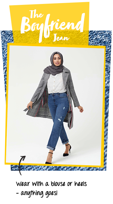 Show off your curves with the boyfriend jean Show off your curves with the boyfriend jean