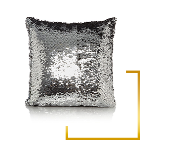 This sequin cushion is a sparkly delight This sequin cushion is a sparkly delight