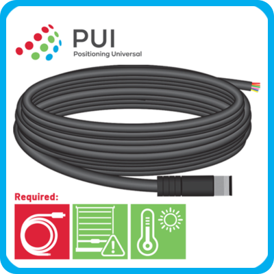 PUI M8 Connector Cable for TT603 Asset Tracker