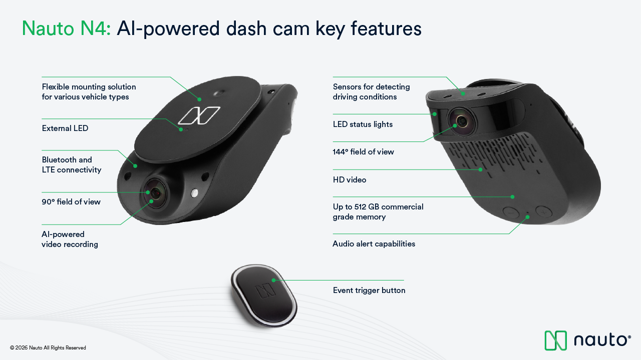image of Nauto N4 Bundle for Heavy Duty Vehicles