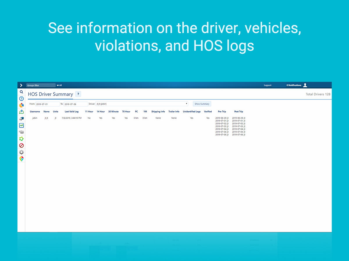 image of HOS Driver Summary