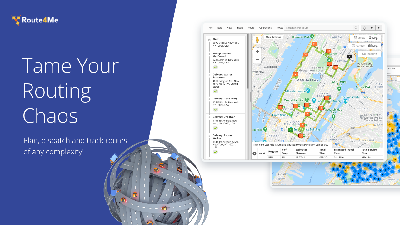 image of Commercial Route Planner and Navigation