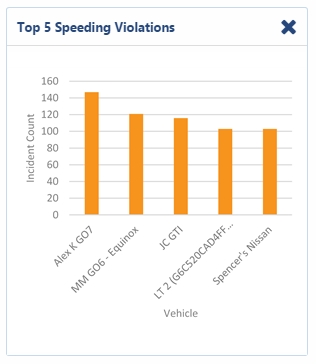 image of Top 5 Speeding Violations Report