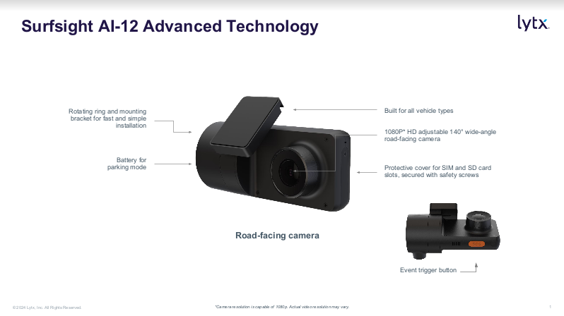 image of Lytx Surfsight Dash Cam