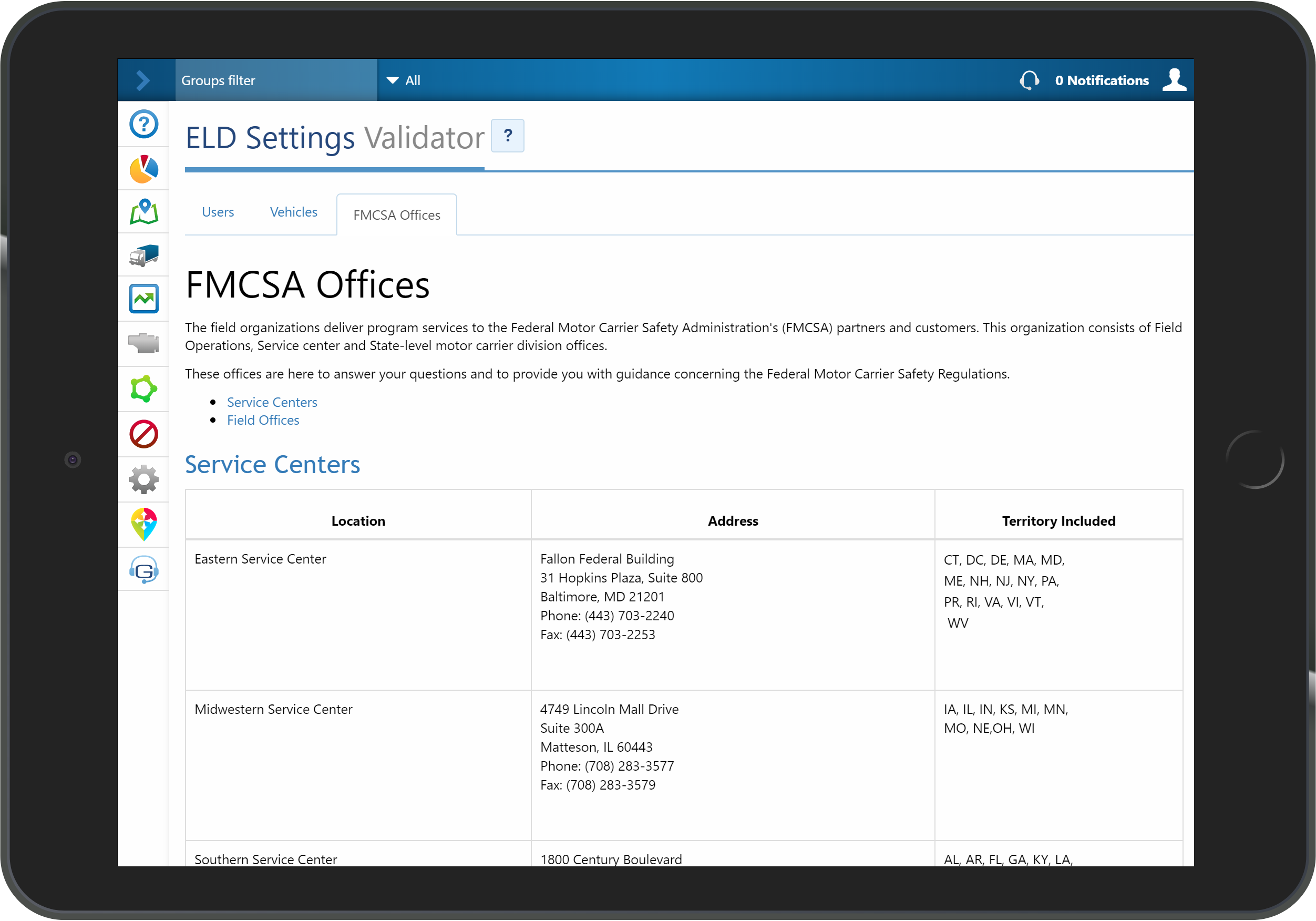 image of ELD Settings Validator