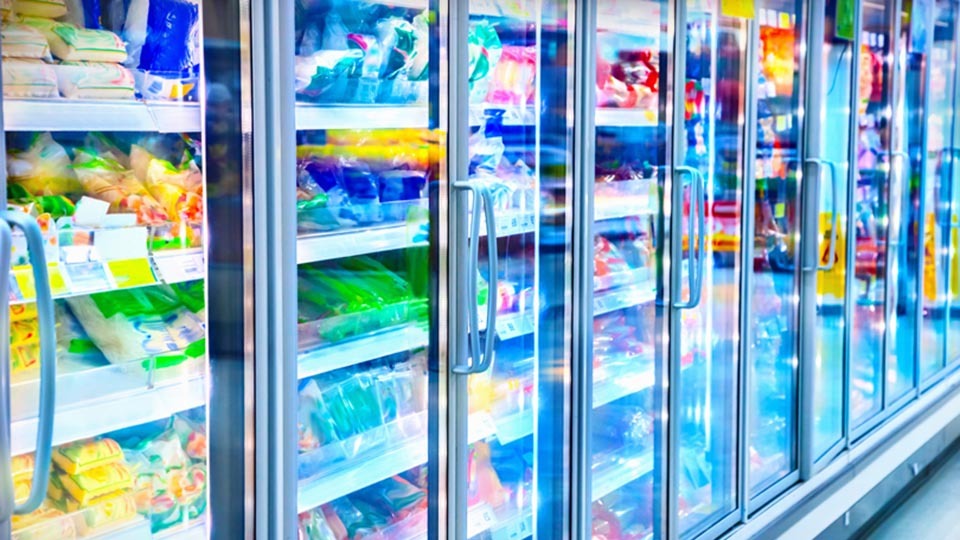 Grocery store stand up freezers