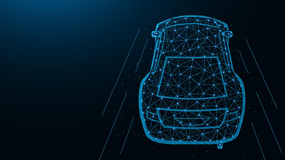 Connected vehicle made out of data points
