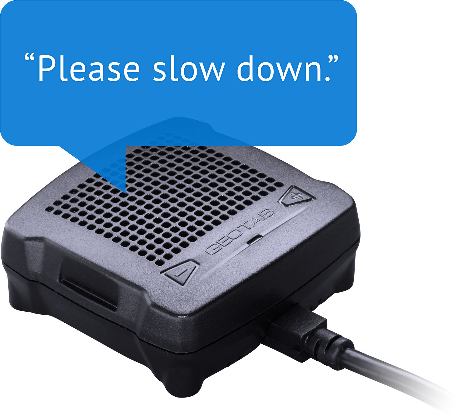 GO TALK saying "Please slow down".